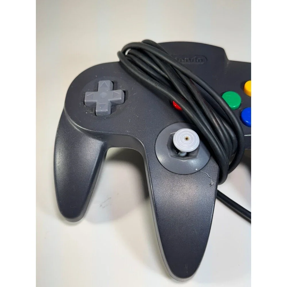 Nintendo 64 N64 Black Controller Authentic OEM Tested & Working‎ NUS-005